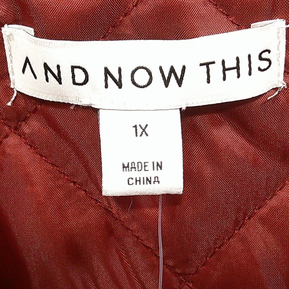 NWT | And Now This - Macys| Bomber Jacket Full Zip| Plus Size 1 X - Picture 5 of 11